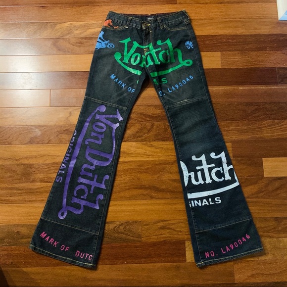 Von Dutch Denim - Vintage Deadstock Von Dutch Low Rise Flare Jeans